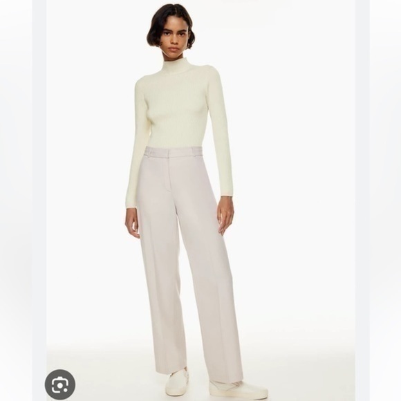 Sunday Best Fuzzy Mockneck Creme Sweater - Picture 1 of 8